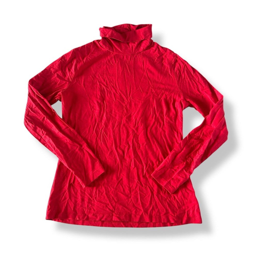 [Time and Tru] Red Turtleneck Long Sleeve